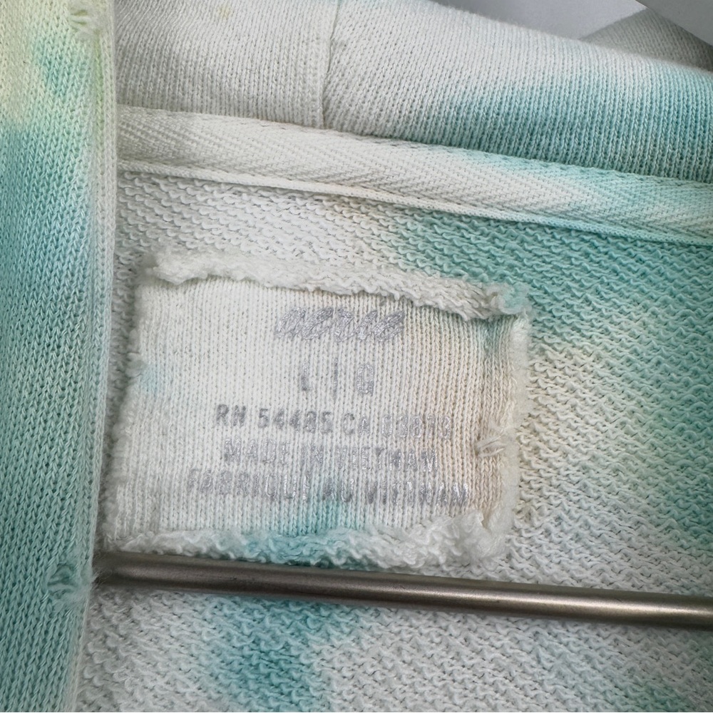 Aerie Tie Dye Oversized Distressed Hoodie Size Large - Picture 6 of 7